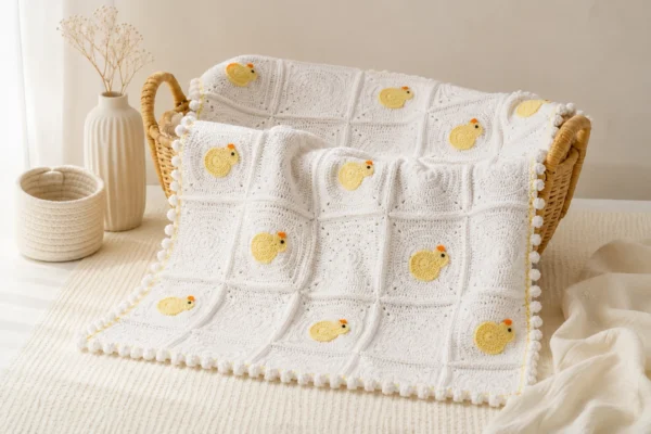 Handmade Baby Duck Blanket