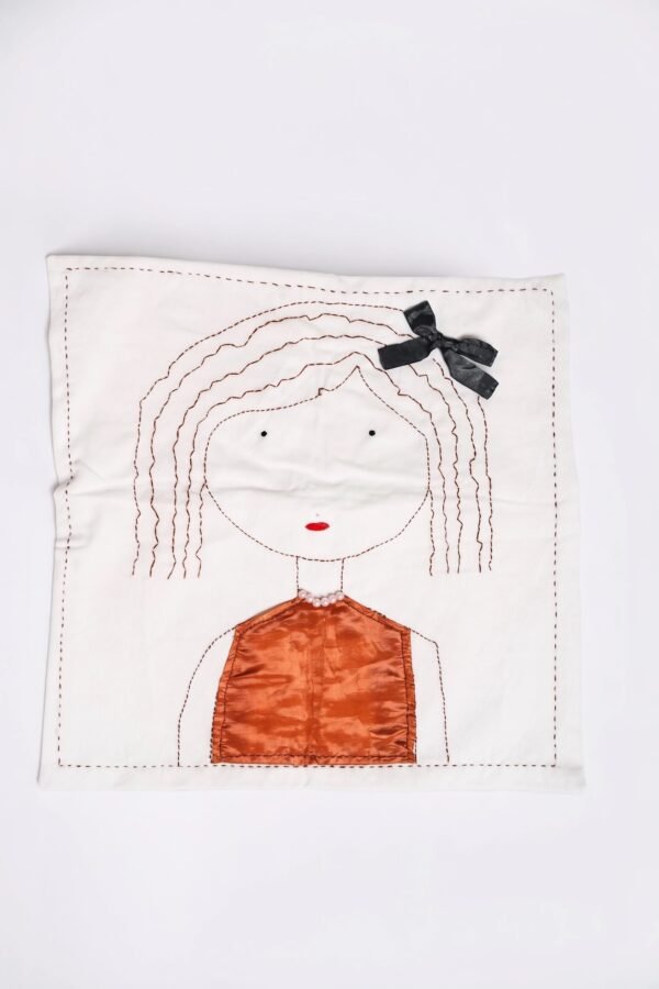 Handmade Girl Portrait Cushion